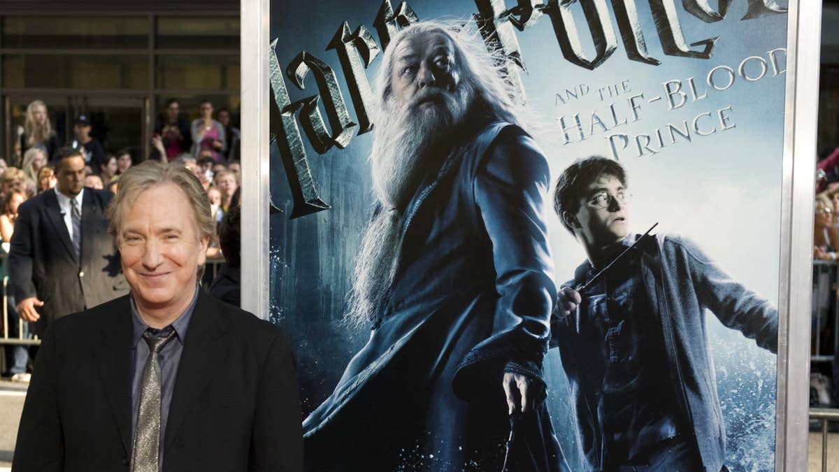 Alan Rickman at the New York premiere of "Harry Potter and the Half-Blood Prince"