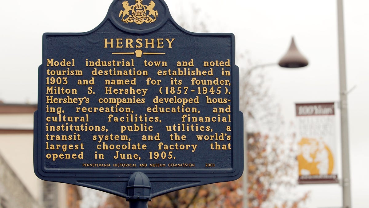 Sign from Hershey, Penn.