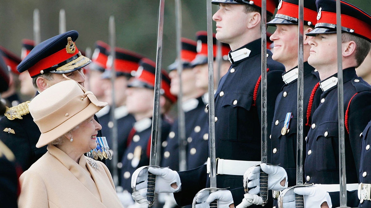 Queen Elizabeth Prince Harry military