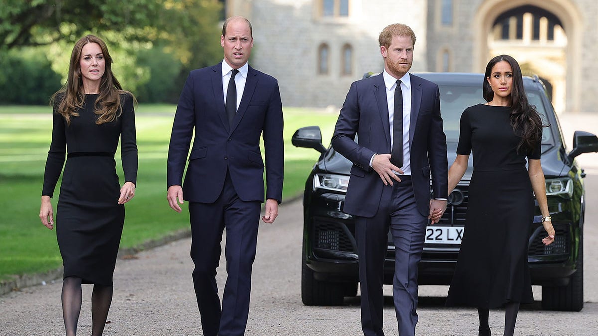 Harry, Meghan, William and Kate at Windsor Castle