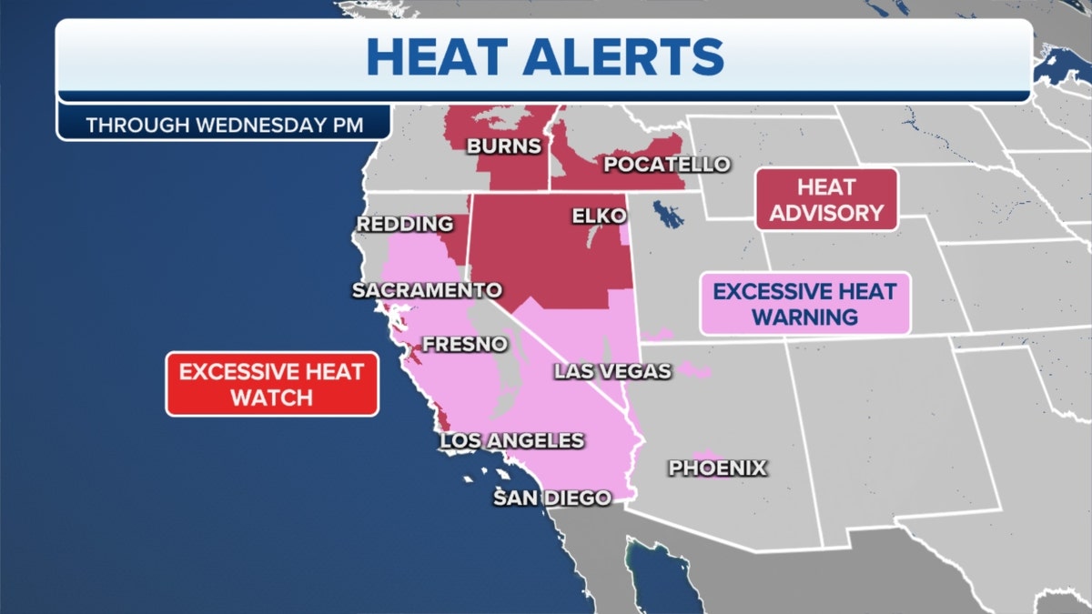 Heat alerts in the West