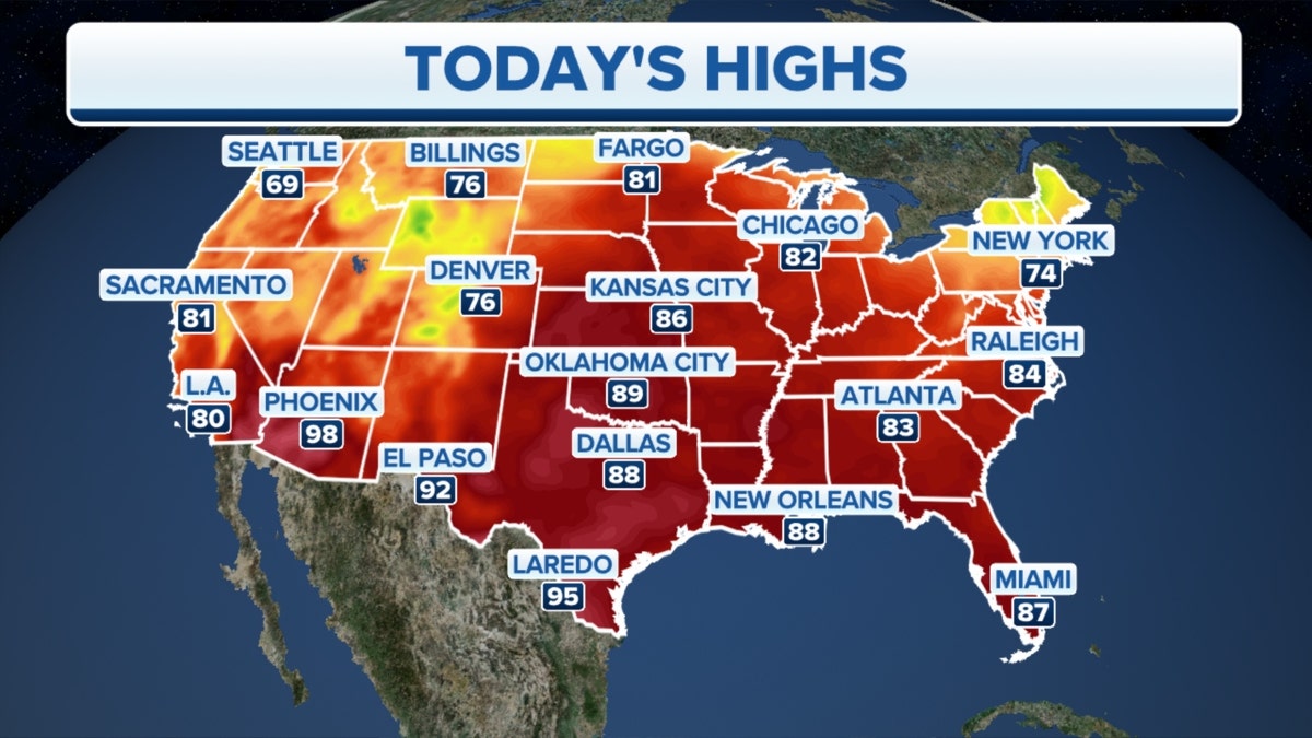 Forecast highs