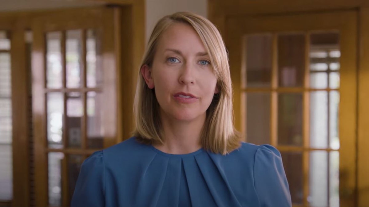 Hillary Scholten, candidate for Congress in Michigan, is seen in ad