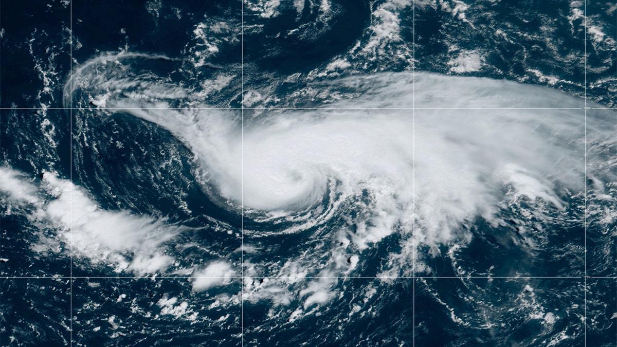 Hurricane Danielle seen in satellite image