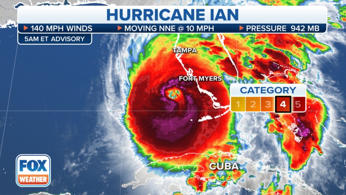 Hurricane Ian Strengthens To 'extremely Dangerous' Category 4 Storm, To ...