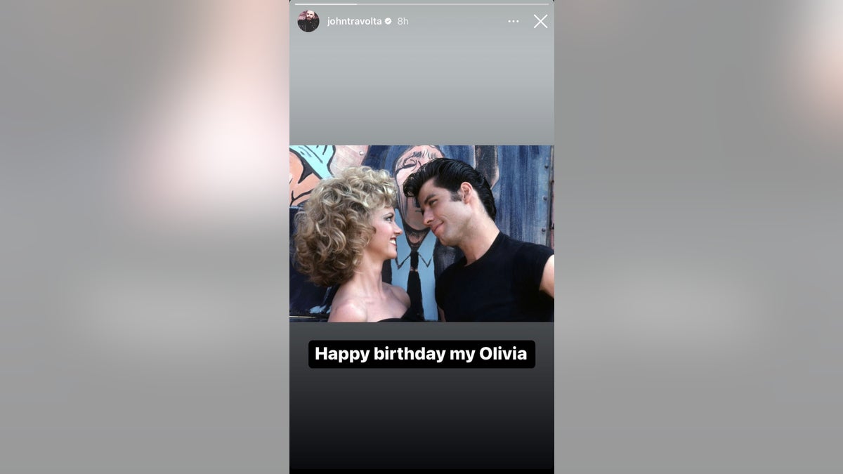 John Travolta's Instagram story