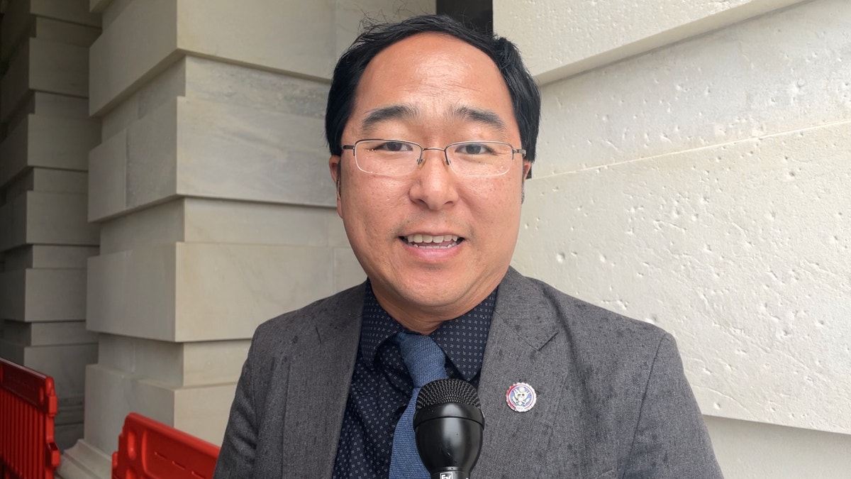 Rep. Andy Kim in front of the U.S. Capitol