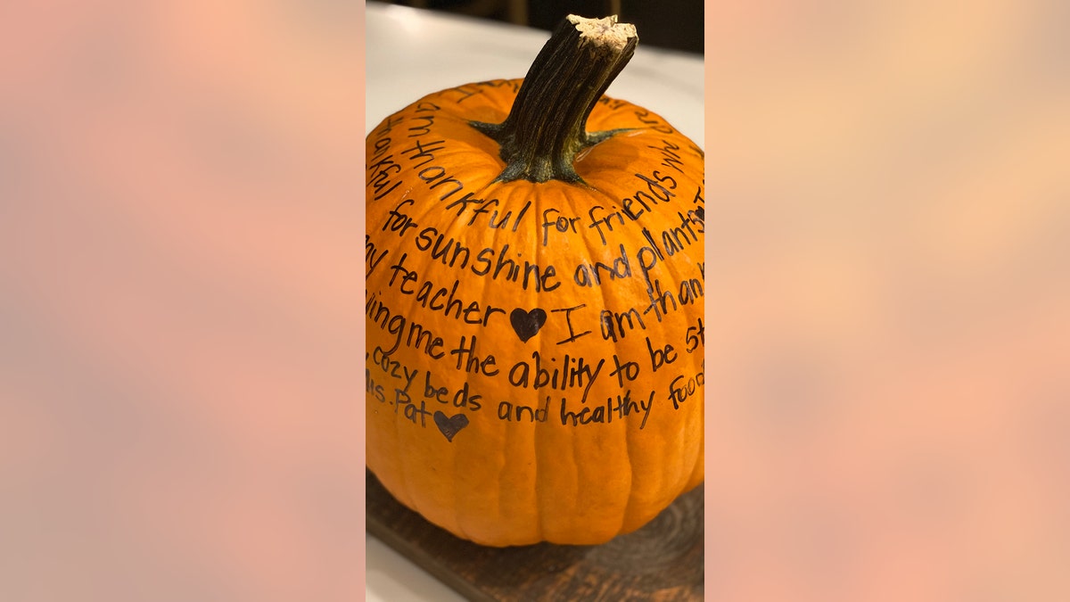 gratitude pumpkins for fall