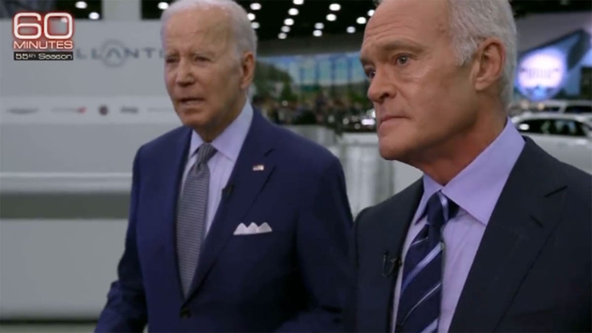 President Biden joined CBS News' Scott Pelley 