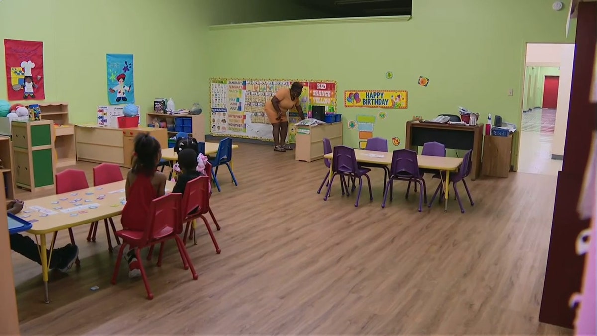 Students attend preschool amid water crisis