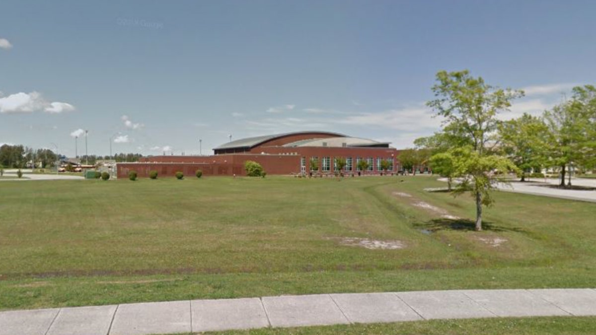 Exterior of Northside High School in Jacksonville, North Carolina