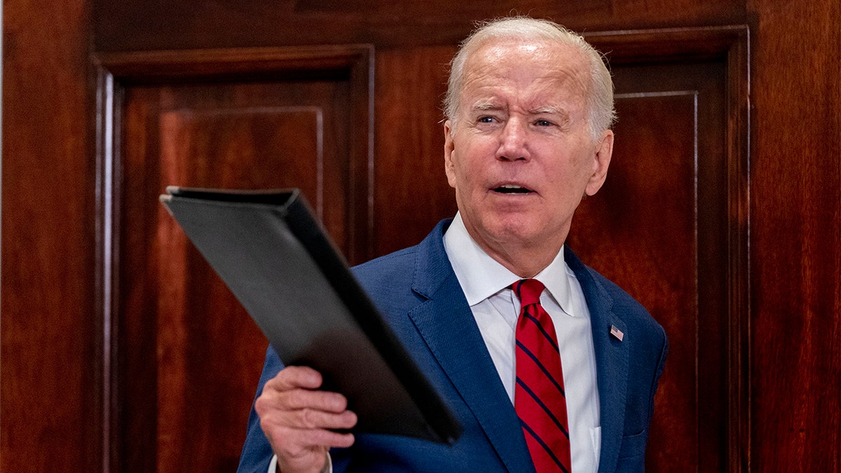 President Biden responds to a question about immigration