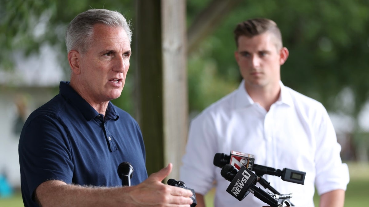 Kevin McCarthy campaigns in North Carolina.