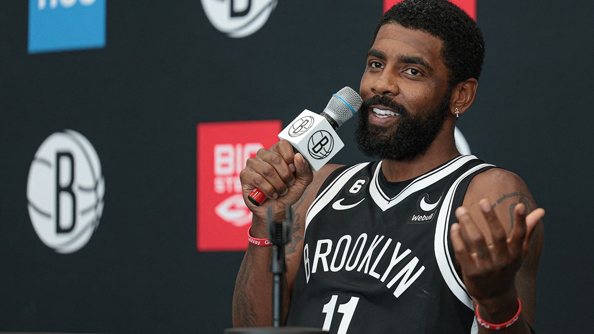 Kyrie Irving at Nets media day
