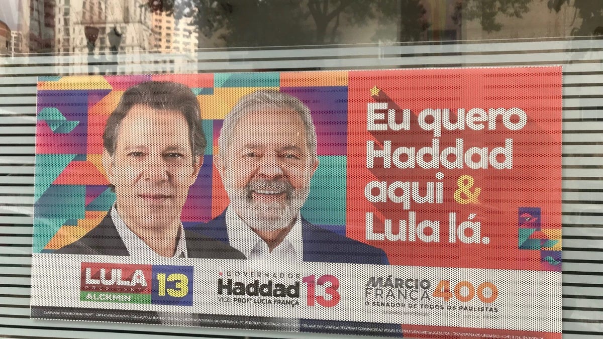 Lula da Silva election campaign poster