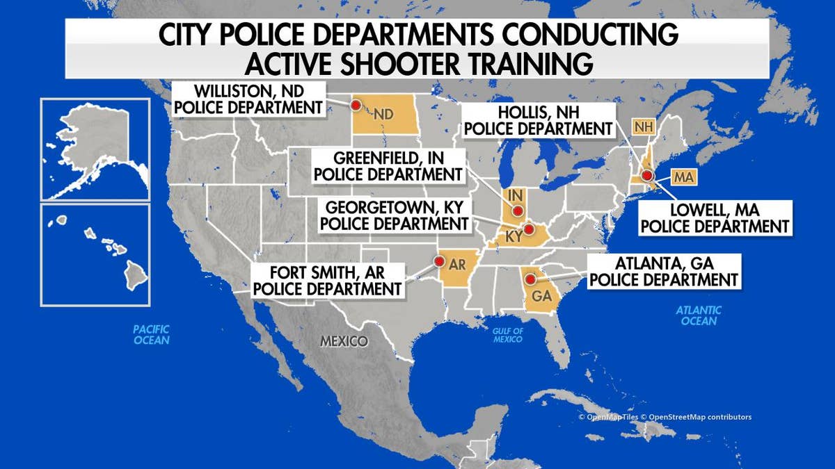 Police departments hold active shooter simulations