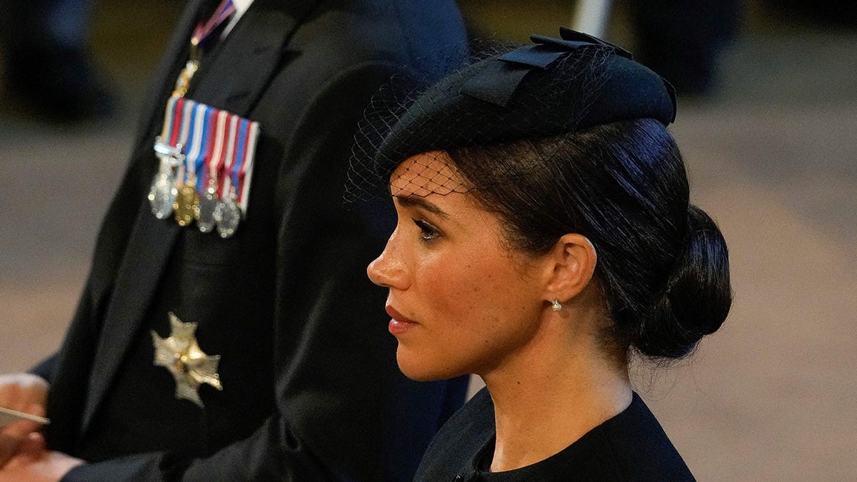 Meghan Markle at a Westminster Hall service honoring the queen
