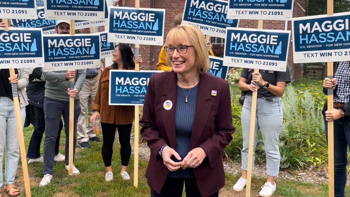 Sen. Maggie Hassan votes in New Hampshire's primary