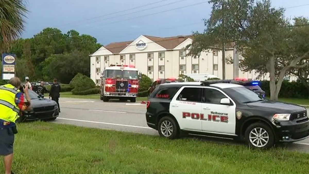 Melborune hotel officer-involved-shooting scene