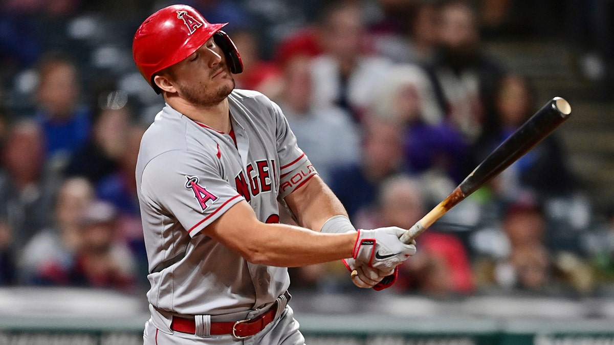 Mike Trout frustrated