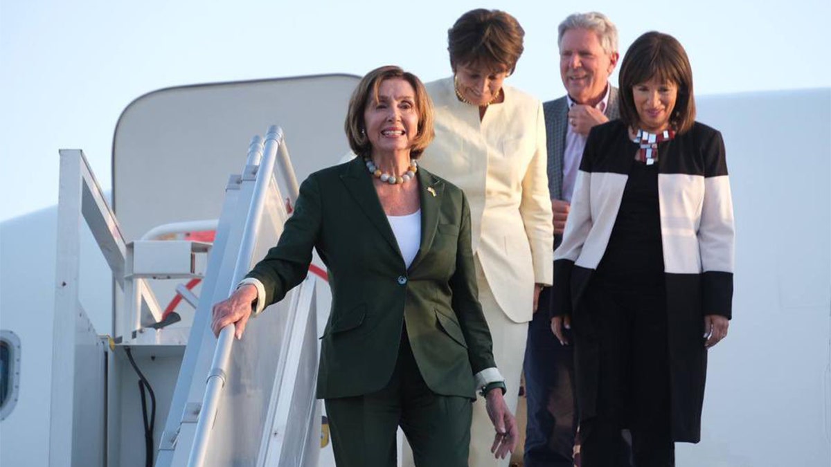 House Speaker Nancy Pelosi lands in Armenia