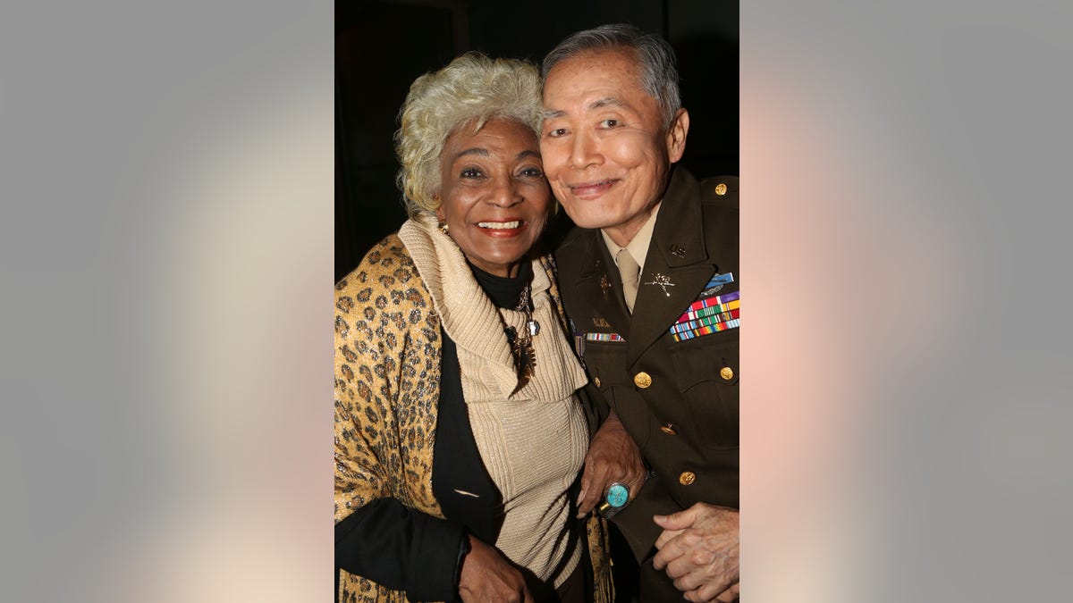 Nichelle Nichols and George Takei