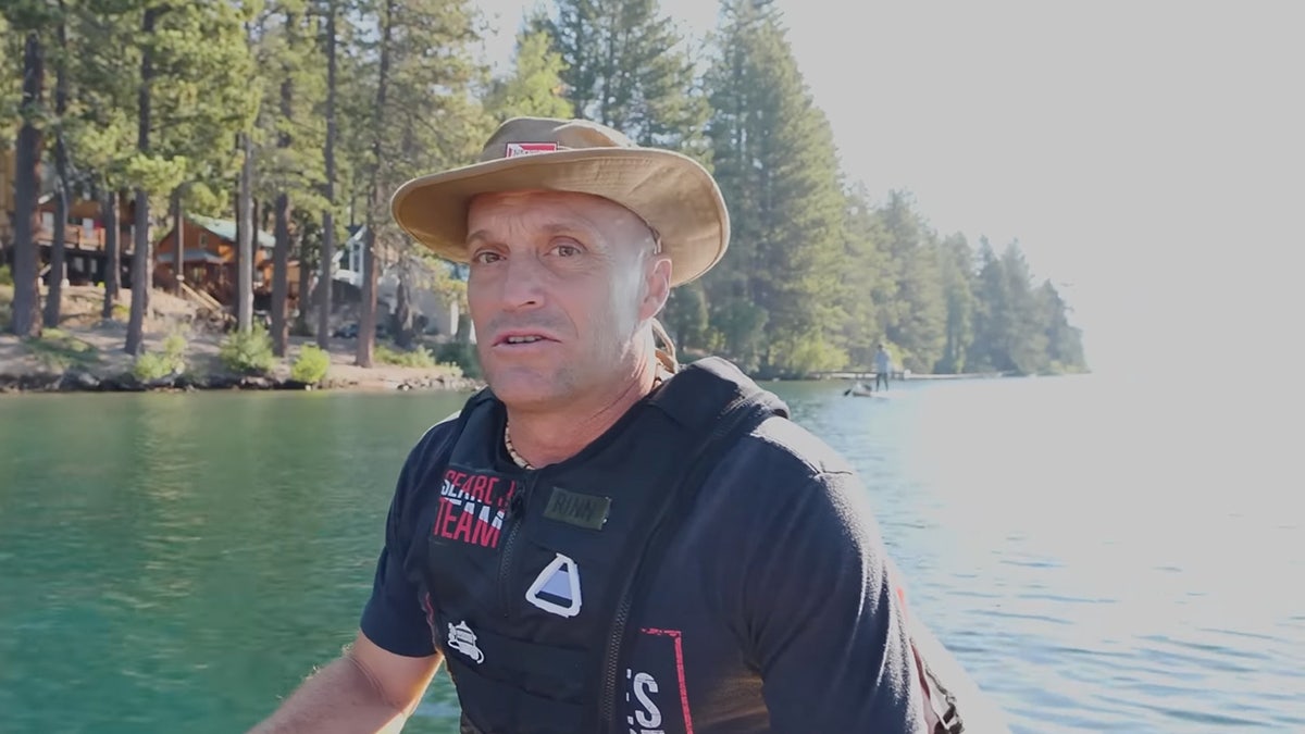 Nick Finn on a boat in central California