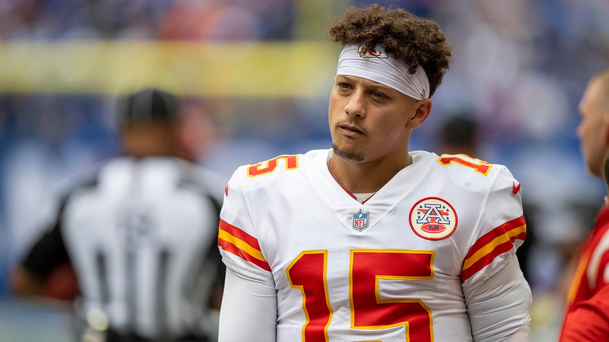 Patrick Mahomes at Lucas Oil Stadium