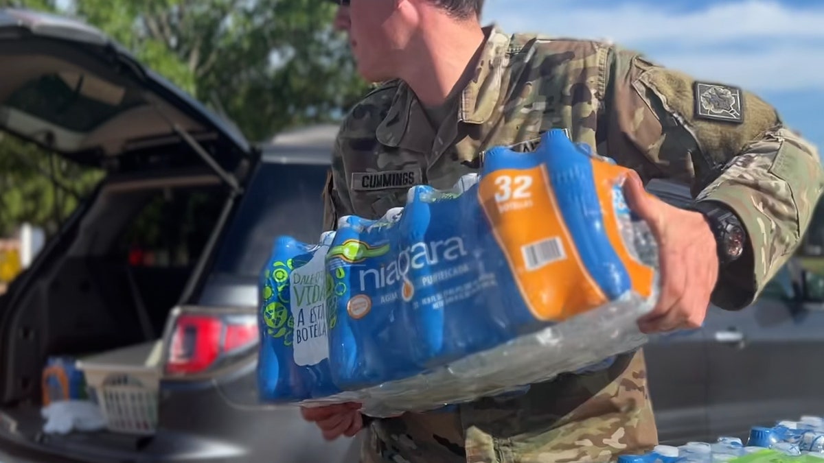 Residents receive bottled water