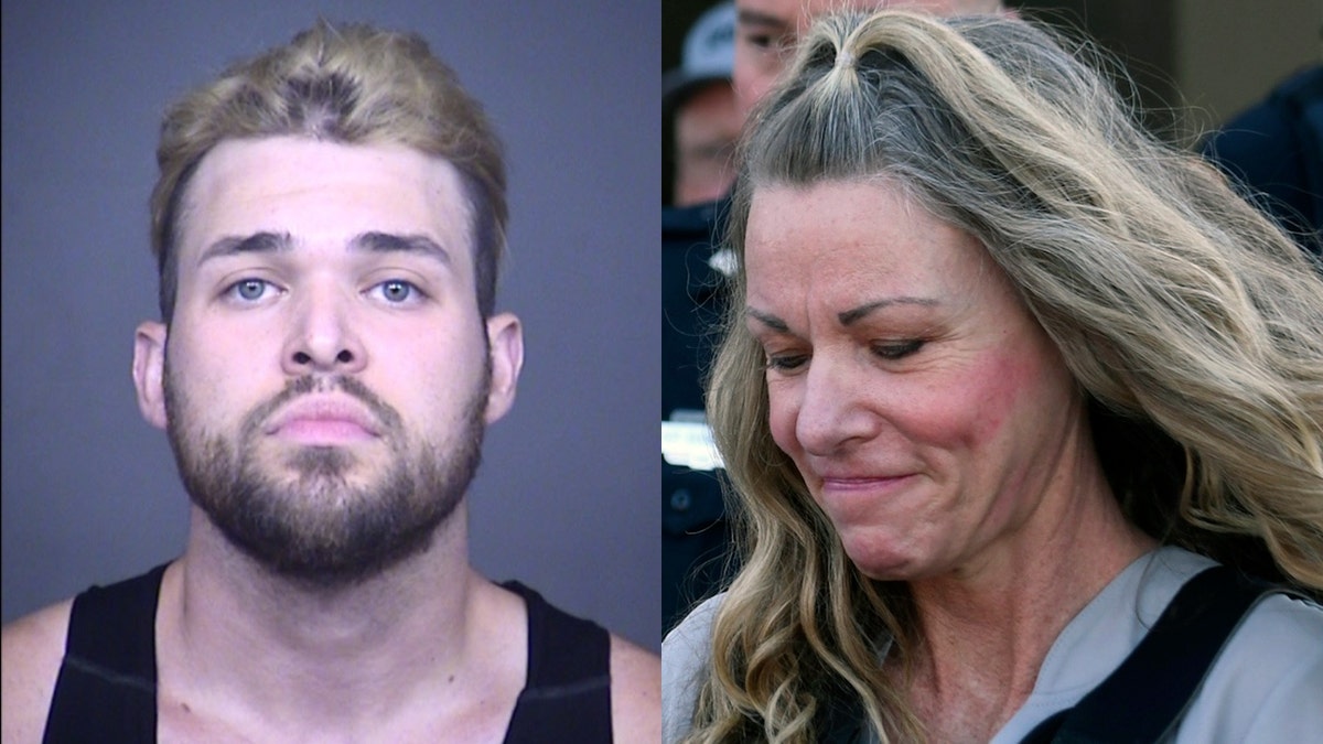 A side-by-side image of Colby Ryan and his mother, Lori Vallow