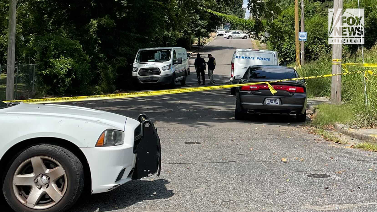 Memphis police tape at the crime scene in the case of Eliza Fletcher