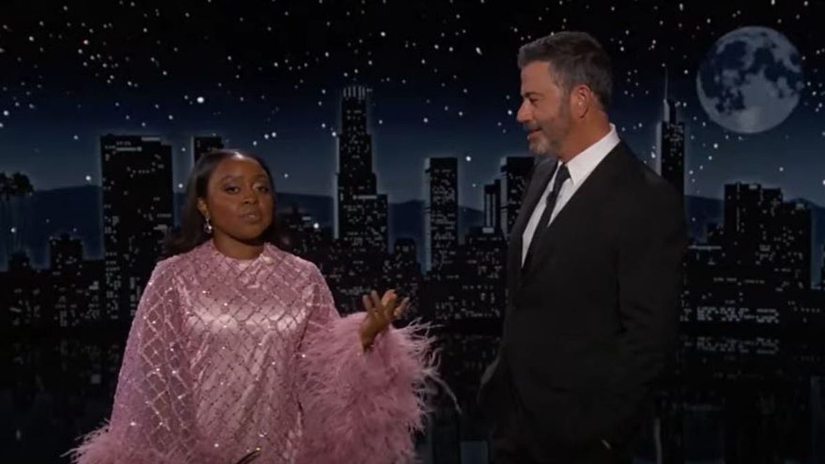 Quinta Brunson crashes Jimmy Kimmel's Wednesday night monologue