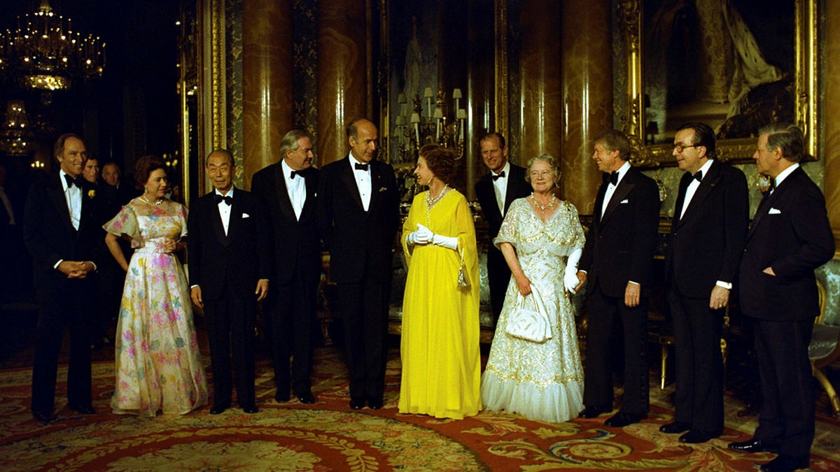 Queen Elizabeth II and President Jimmy Carter