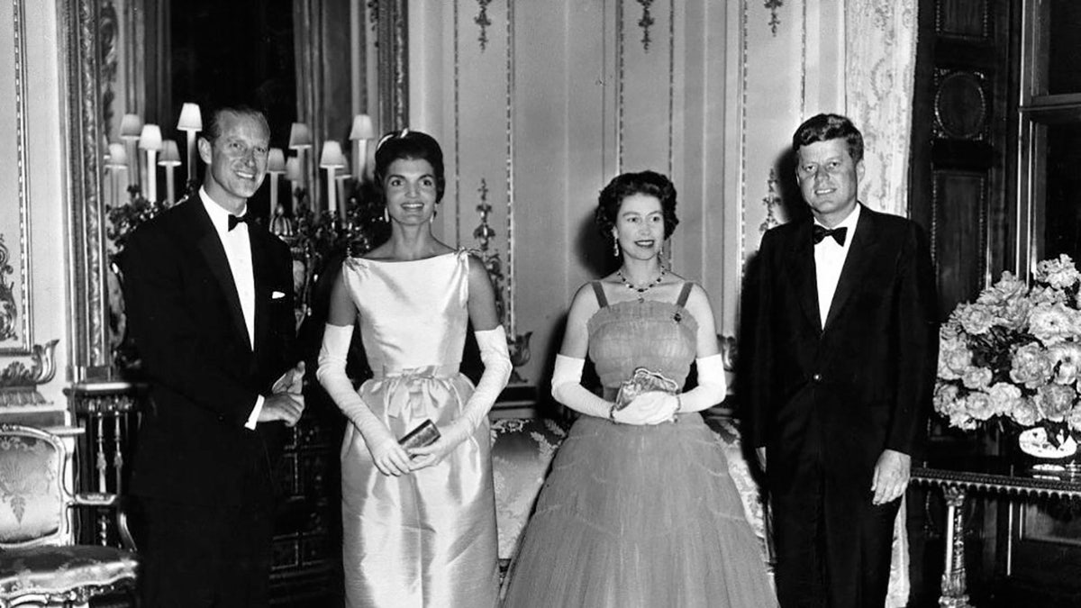 Queen Elizabeth II and President John F. Kennedy