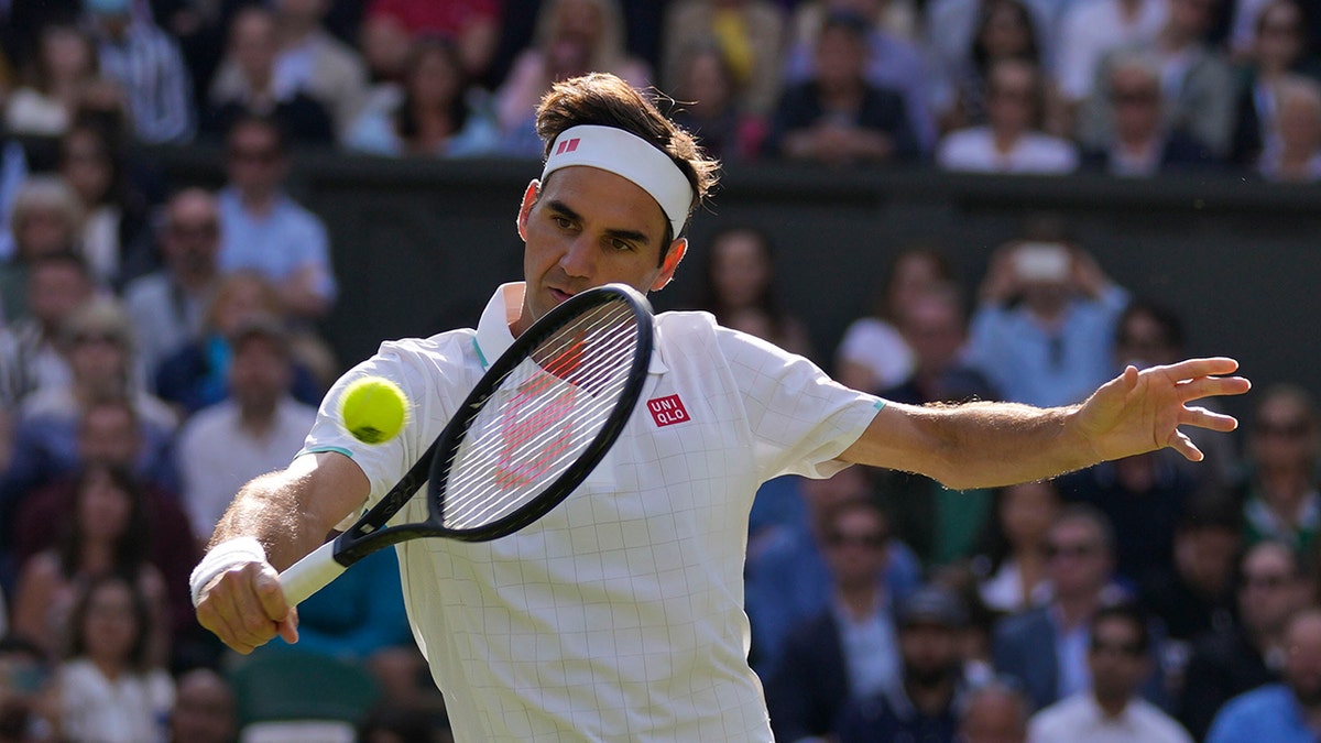 Roger Federer at 2021 Wimbledon