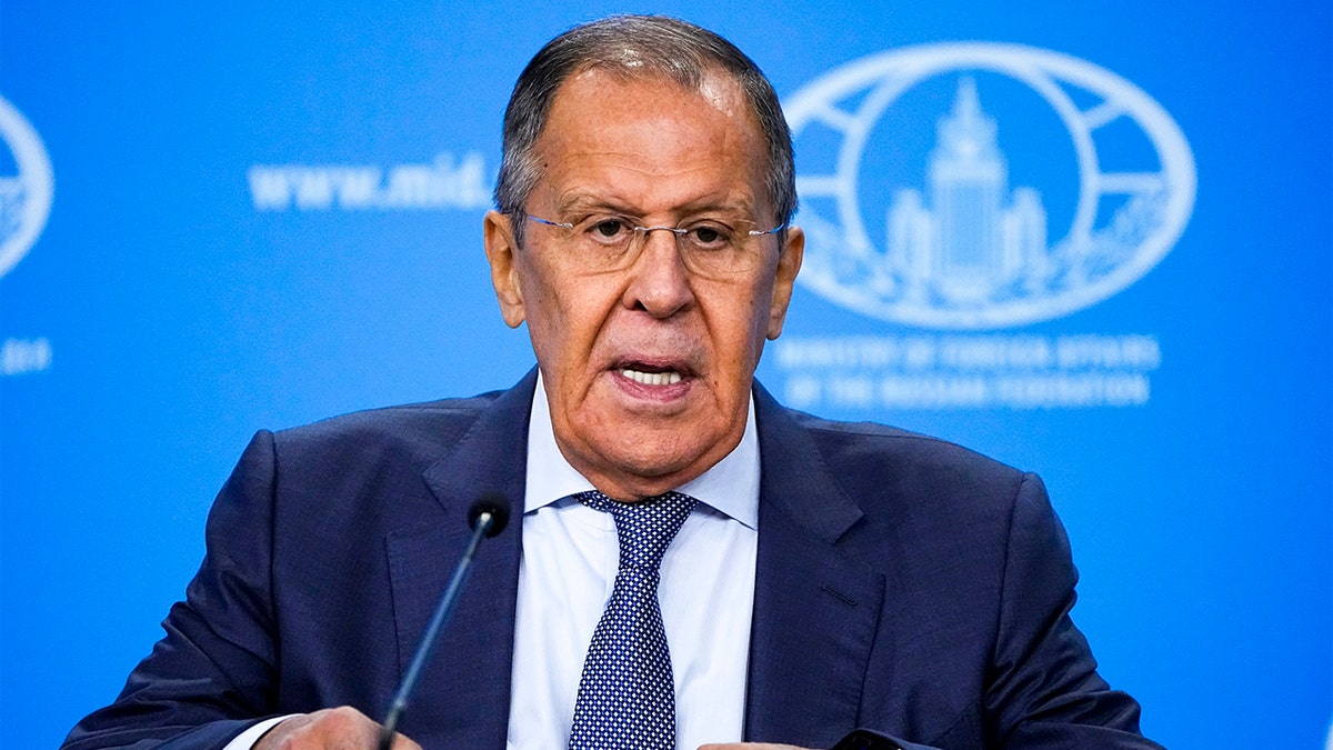 Russian Foreign Minister Sergey Lavrov is seen in Moscow