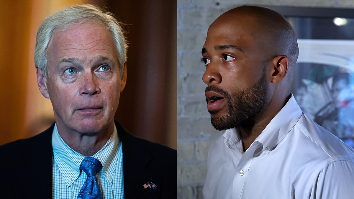 Ron Johnson (L) and Mandela Barnes (R)