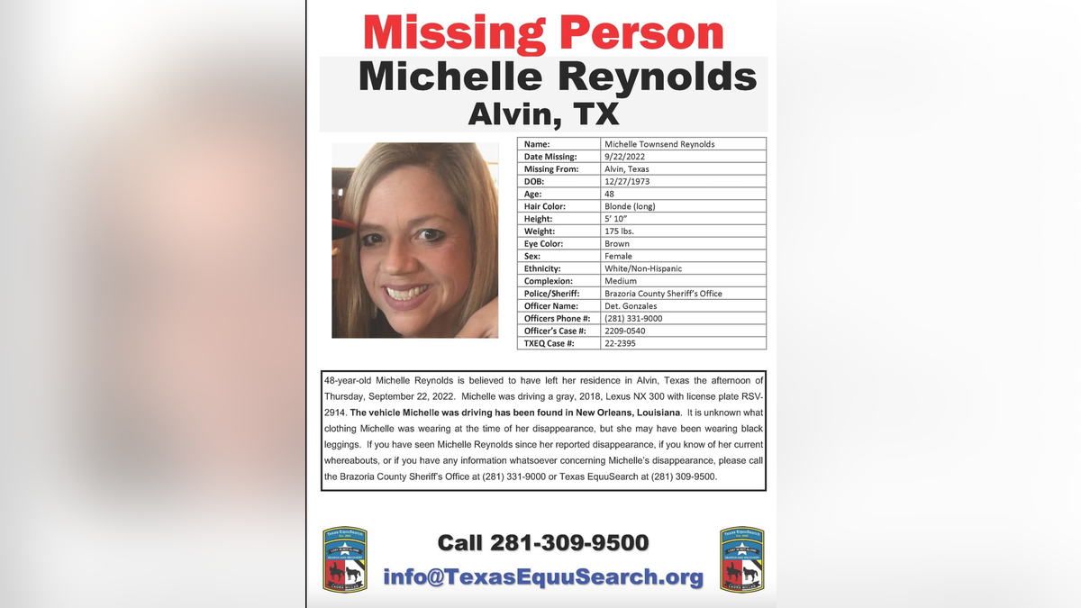 Michelle Reynolds missing person poster