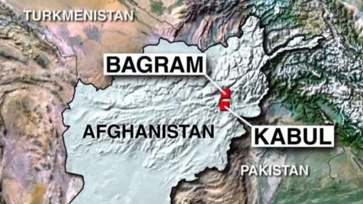 Kabul on a map