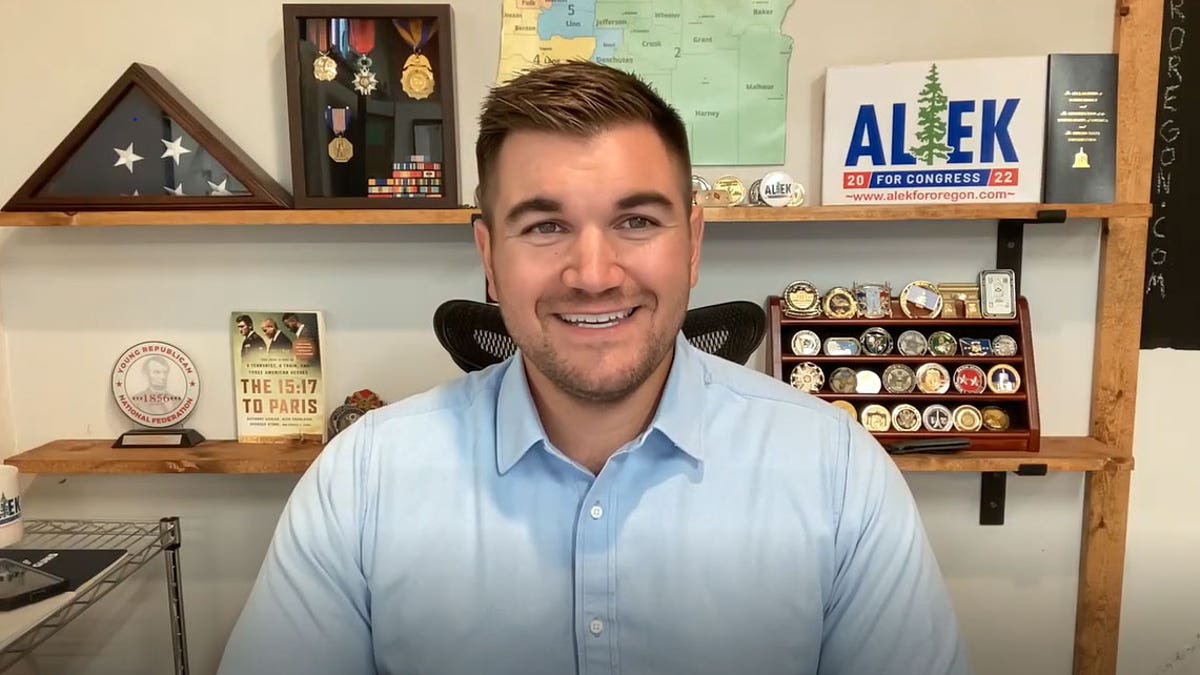 Republican Oregon congressional candidate Alek Skarlatos