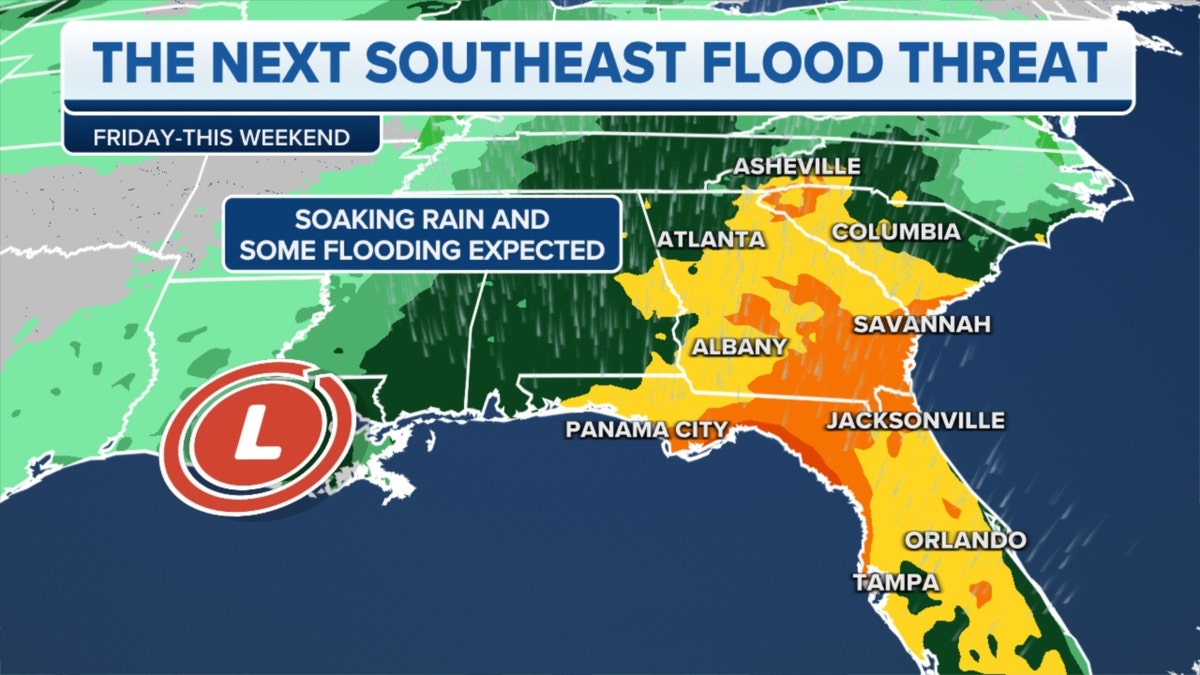 Southeast flood threats