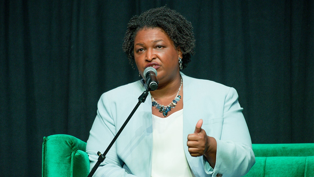 Georgia Democratic gubernatorial candidate Stacey Abrams speaks