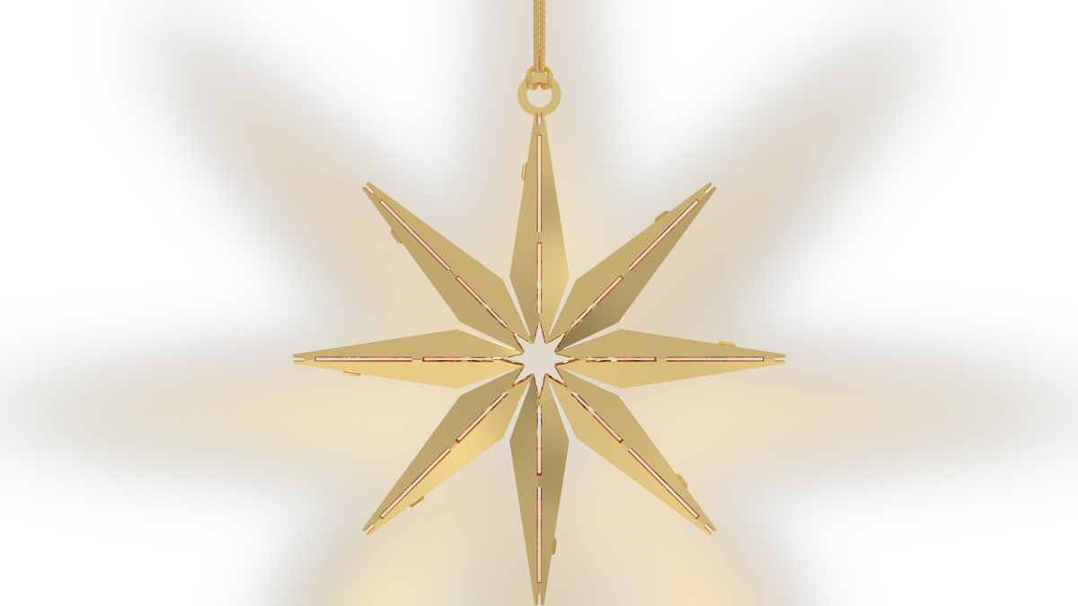 Melania Trump's Christmas star ornament