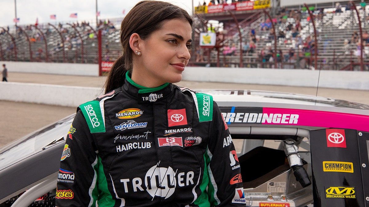 Toni Breidinger at a 2021 ARCA race