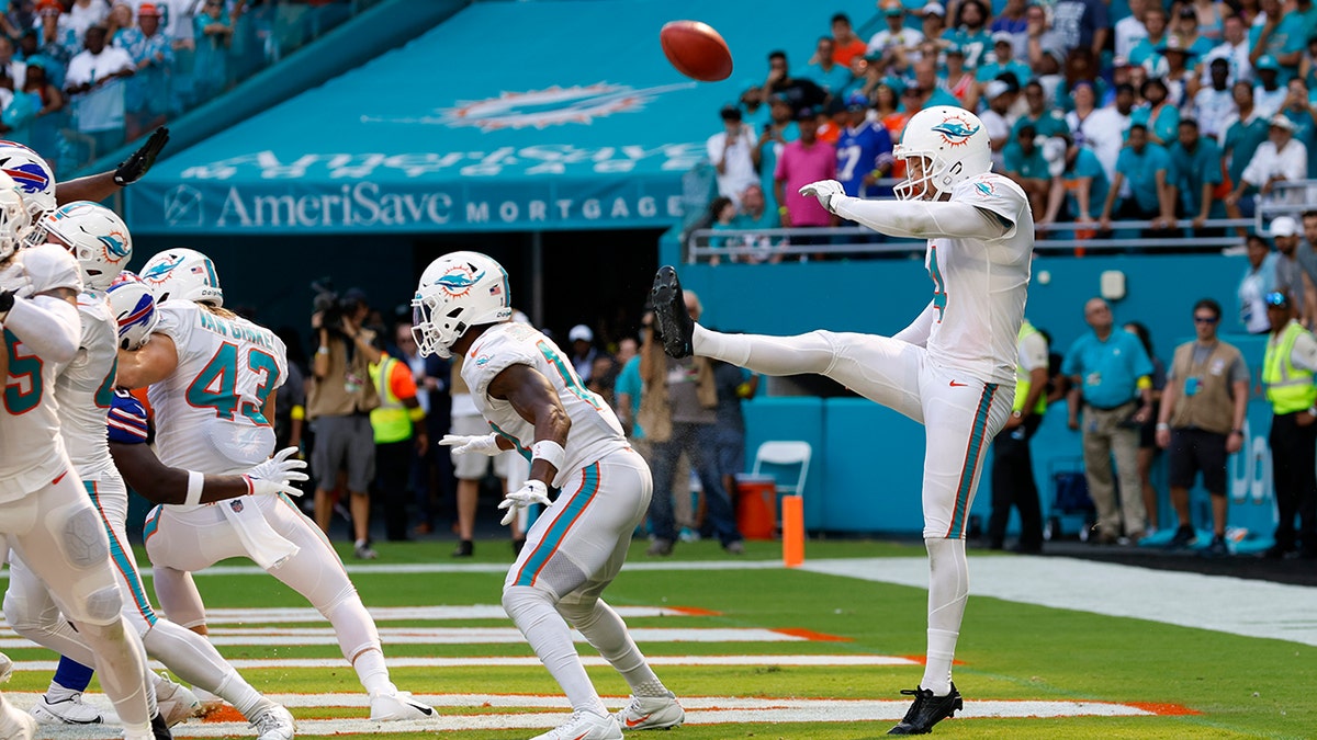 Dolphins' 'butt punt' participant laughs off folly after team's win over Bills