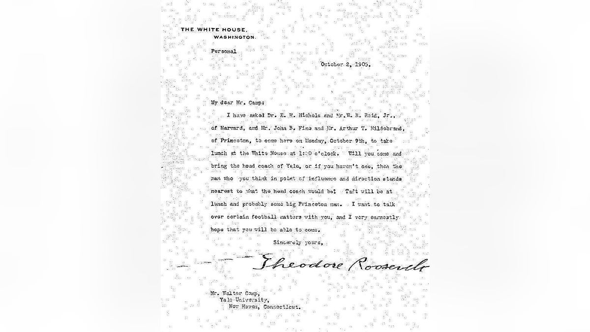 Letter from President Roosevelt