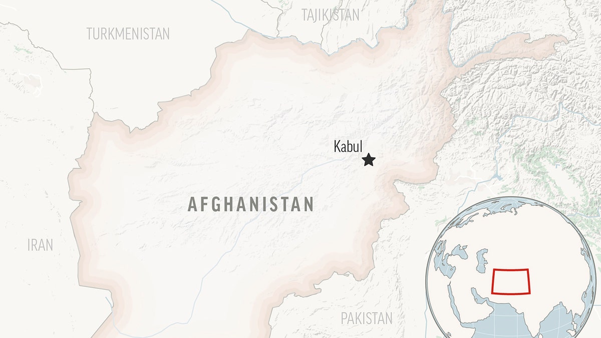 afghanistan map kabul