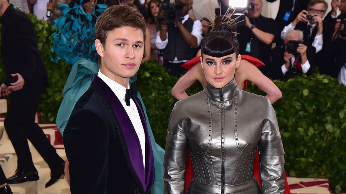 Ansel Elgort and Shailene Woodley at the Met Gala