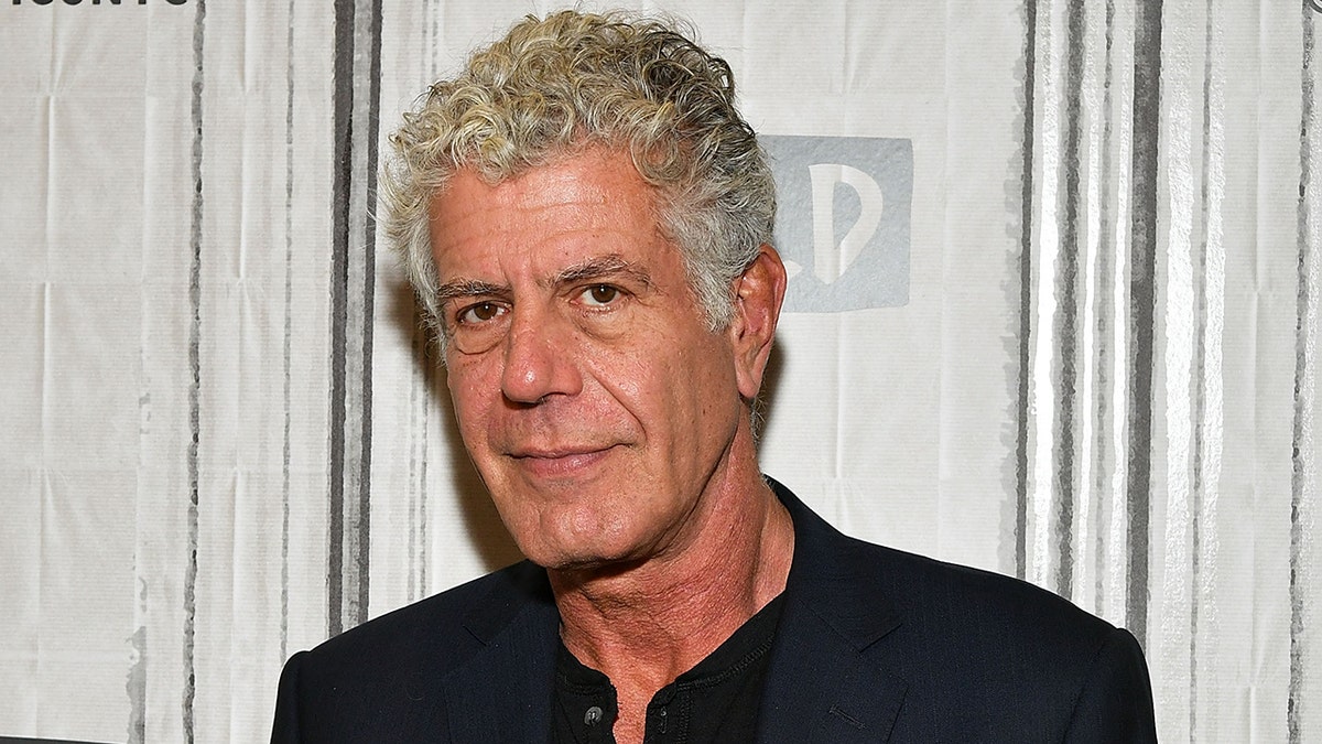 Anthony Bourdain attends BUILD Series workshop
