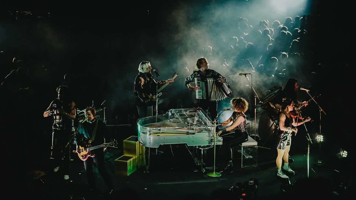 Arcade fire performing
